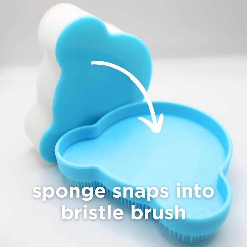 oogiebear Cradle Cap Sponge Replacement Set - Gentle & Effective Baby Scalp Care, Soft Sponge Refills for Cradle Cap Brush, 0+ Months, 2-Pack - Image 4